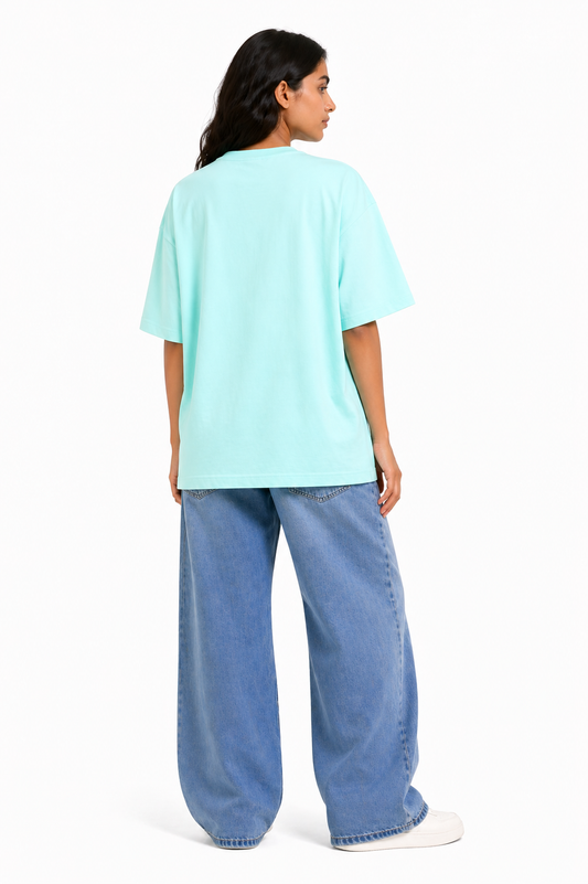 Solid Cotton Oversized T-shirt