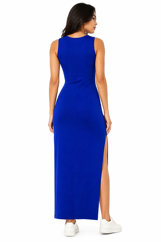 Cobalt Blue Bodycon Maxi Dress