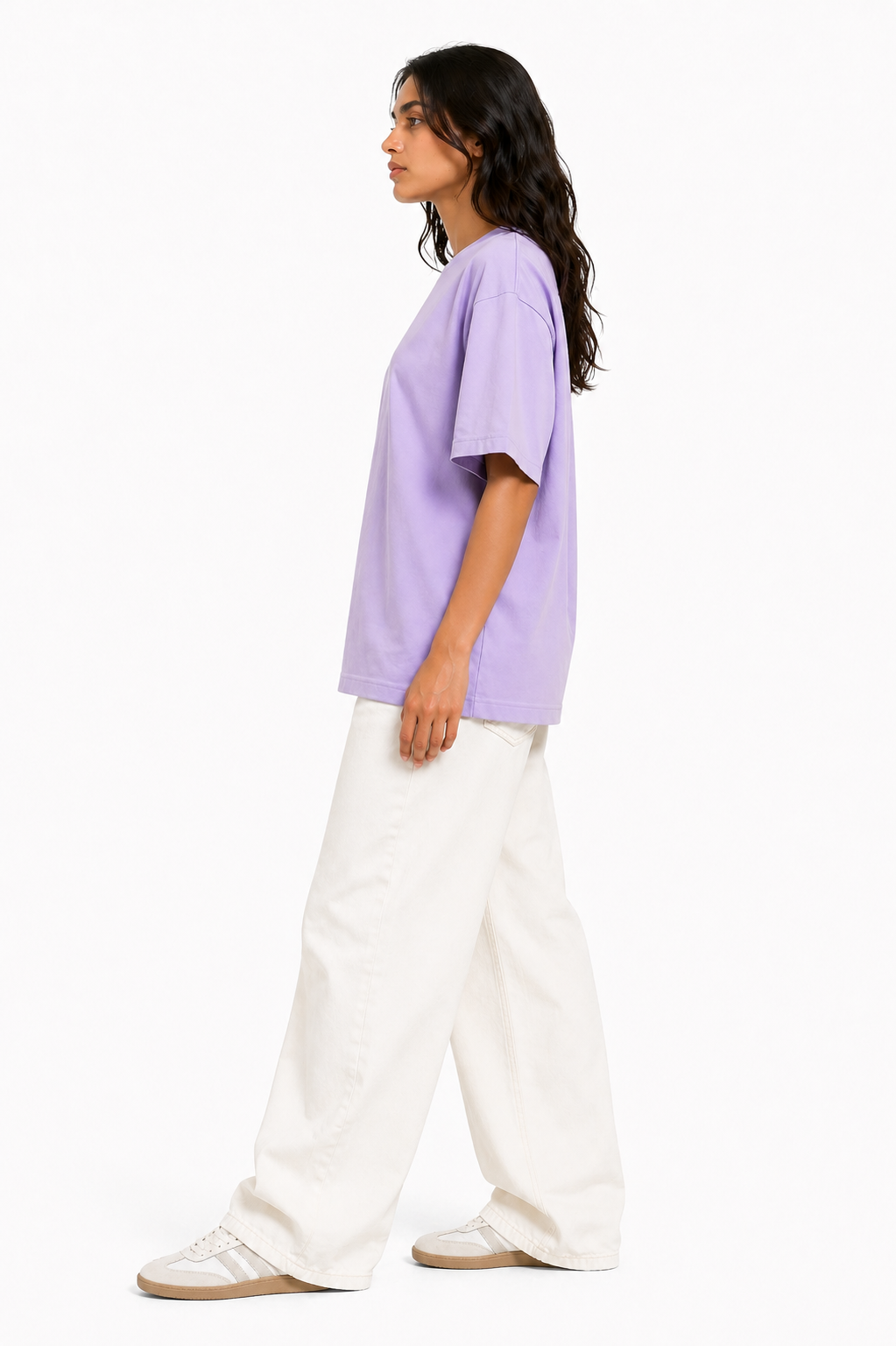 Solid Cotton Oversized T-shirt