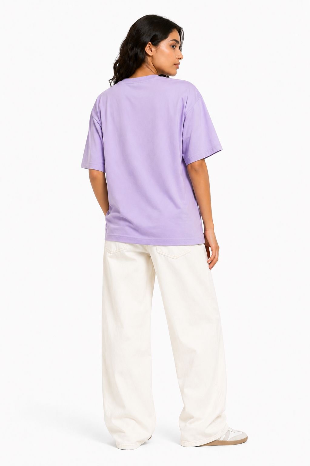 Solid Cotton Oversized T-shirt