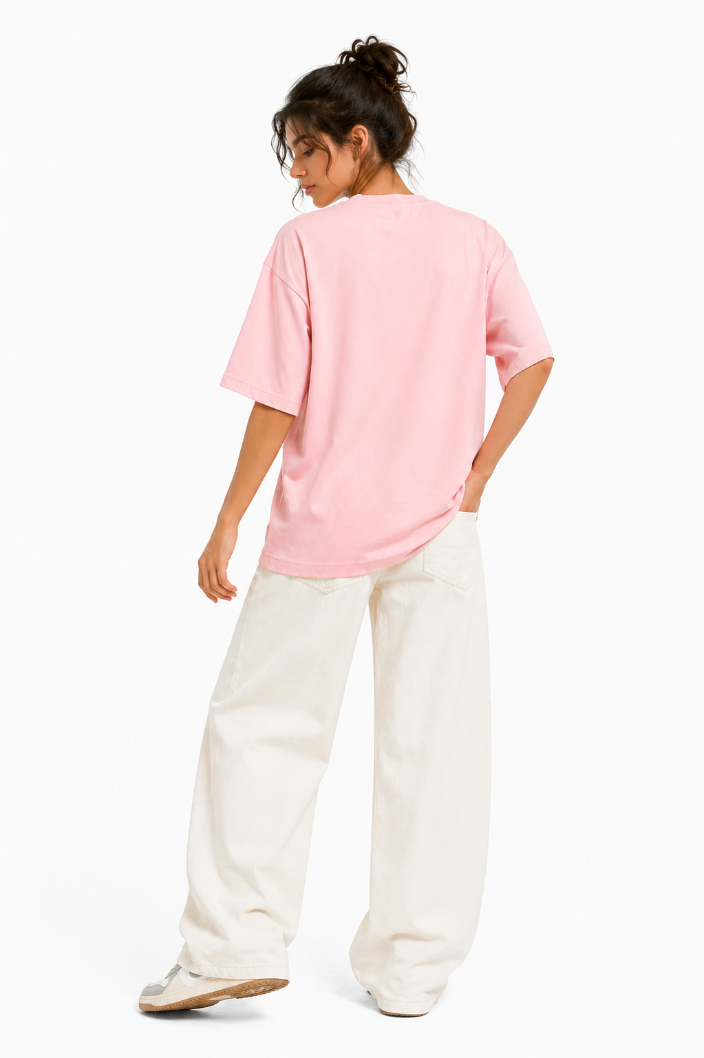 Solid Cotton Oversized T-shirt