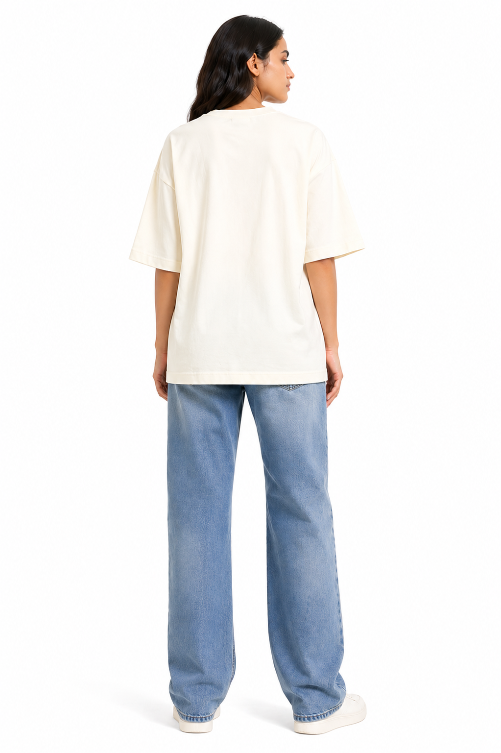Solid Cotton Oversized T-shirt
