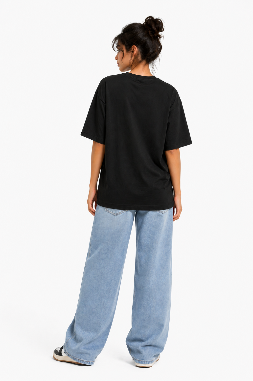 Solid Cotton Oversized T-shirt
