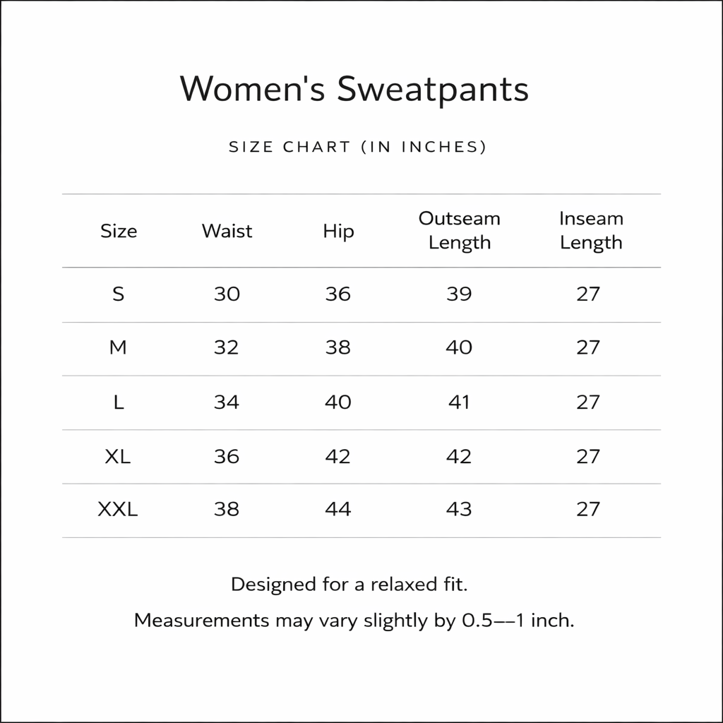 Women's Black Relaxed Fit Sweatpants
