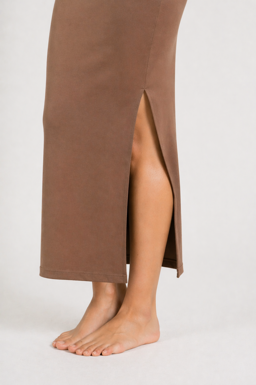 Deep Taupe Bodycon Maxi Dress
