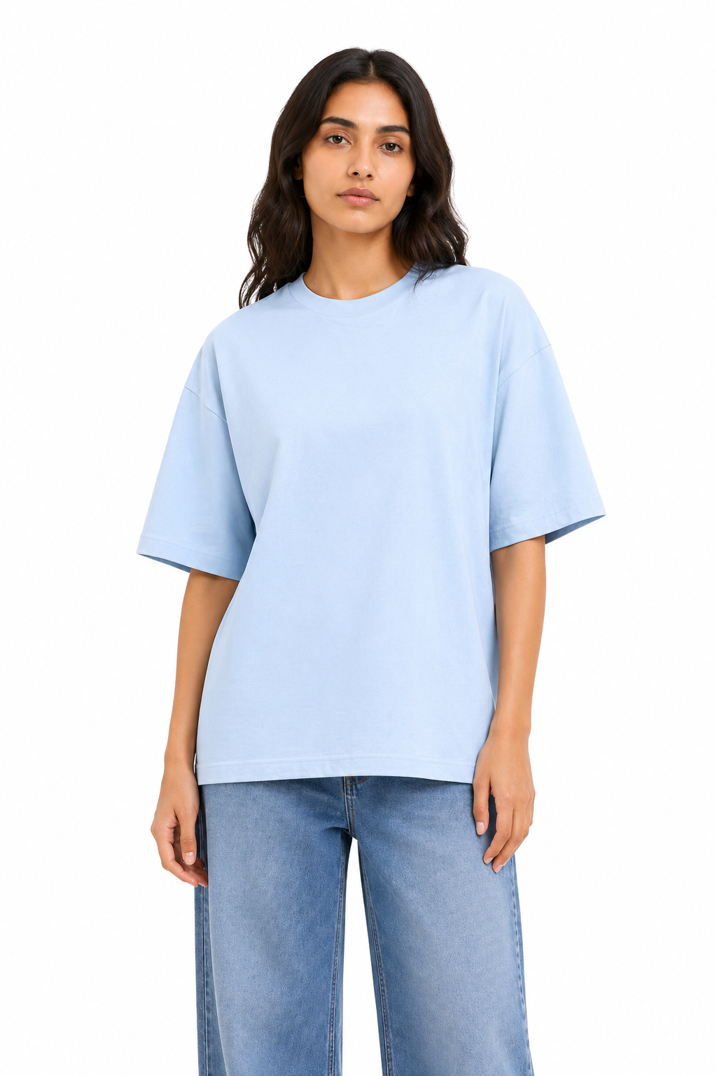 Solid Cotton Oversized T-shirt